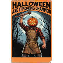 Halloween Axe Throwing Champion