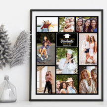 Senior Year Friends Photo Collage Graduation Gifts