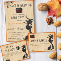Halloween Baby Brewing Witch Shower 