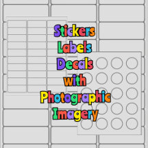 Stickers Labels Decals with Photographic Imagery