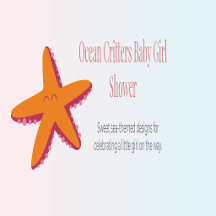 Ocean Critters Baby Girl Shower