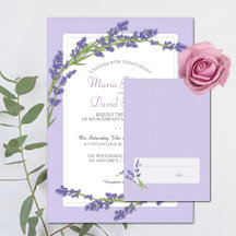 Pretty in Purple Lavender Flowers Wedding Suite