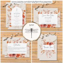 Boho Burnt Orange Fall Floral Arch Monogram Beige