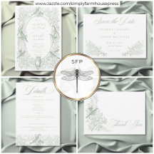 Elegant Green Chinoiserie Nature & Birds Wedding