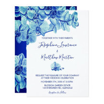 Radiant Blue Orchids Wedding Collection