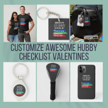 Awesome Hubby Checklist Personalized Gift 