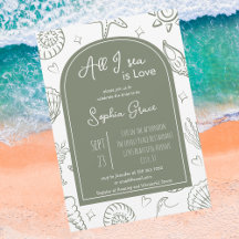 All I Can Sea Is Love Seashell Doodles collection