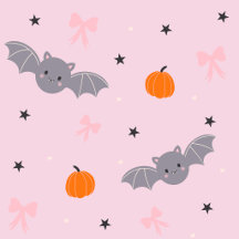 Cute Pastel Halloween Bat Collection