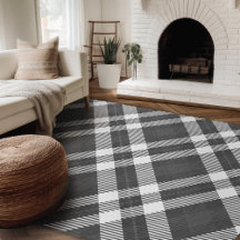 Modern Farmhouse Rugs Plaid Area Rugs