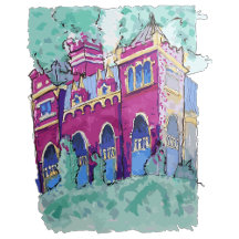 Castle in Budapest purple