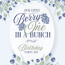 One In A Bunch First Birthday Party Set