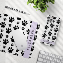 Black Paws, Purple - Home Decor Collection