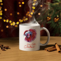 Have a Betta Christmas Funny Santa Fish Lover Pun 