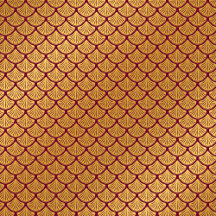 Art Deco Mermaid Scales - Magenta
