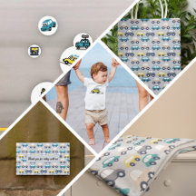 Vintage Cars Baby Shower/Birthday Party Supplies