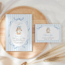 Bunny and Blue Stripes First Birthday Collection