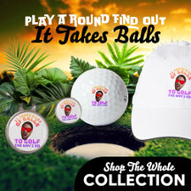 P.A.R.F.O. Face Photo Golf Dad It Takes Balls Set