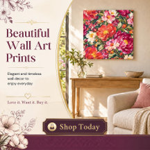 Colorful Floral Art, Clothing & Gifts