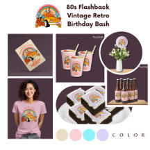 80's Flashback Vintage Retro Birthday Bash