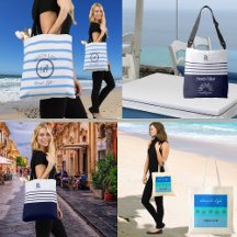CHIC BEACH TOTE BAGS