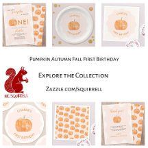 Pumpkin Autumn Fall Birthday Party