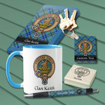 Clan Keith Tartan and Crest Collection