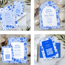 Blue Seashells Bridal Shower Collection