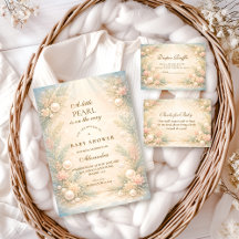 Soft Seaside Pearl Storybook Baby Shower
