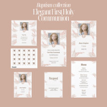 Elegant First Holy Communion with Photo