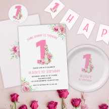 Peter Rabbit Pink First Birthday