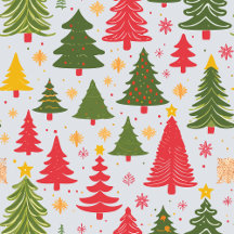 Colorful Christmas Tree Pattern