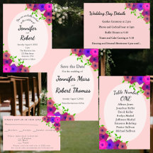 Soft Romantic Petunia Wedding Suite