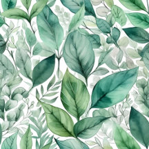 Botanical Leaves Wallpaper