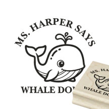 Cute Whale Well Done Teacher Praise Encouragement 