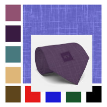 Monogrammed Jewel Tone Neckties