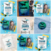 Shark Infested Any Age Birthday Party Collection