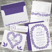 Purple Woodsy Wedding Ultra Violet DIY Bride
