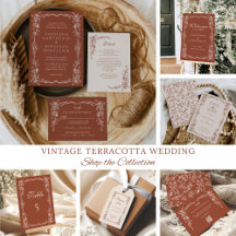 Elegant Vintage Terracotta Wedding