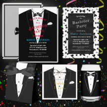 Black Tie Bachelor Party Supplies