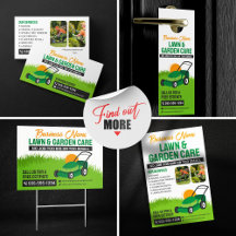 Green & Orange Lawn & Garden Care Mower Mulching