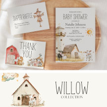 Willow • Soft Watercolor Farm Animals Baby Suite