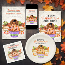 Pretty Thanksgiving Cupcakes Birthday Collection