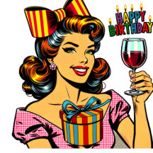 Funny Pop Art Birthday Humor