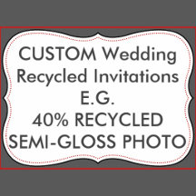 Recycled Invitations
