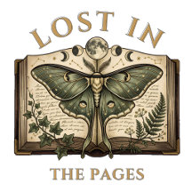 Lost In The Pages Luna Moth And Grimoire