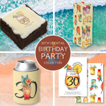 Girly Colorful Watercolor Cocktail Birthday Party 