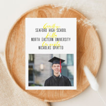 Modern Bold Graduation Announcement