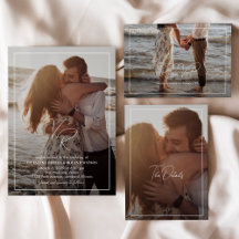 Chic Photo Wedding Invitation Suite