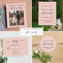 Stylish Happily Ever After Blush Wedding Reception