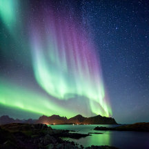 Aurora borealis lights